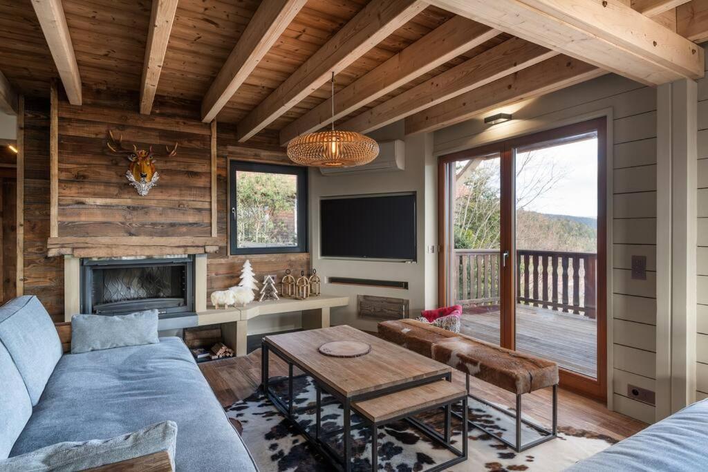 Luxueux Chalet Avec Vue Sur Les Pistes Et Le Hohneck เลอโธลี ภายนอก รูปภาพ